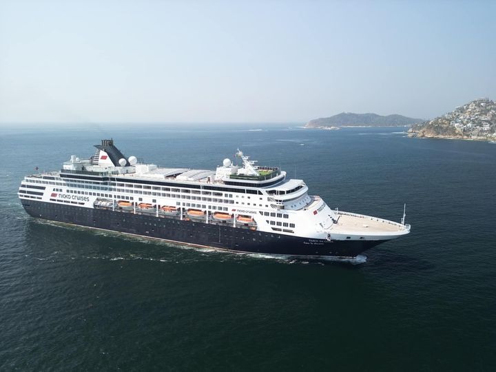 Ancla crucero con mil 283 turistas en la terminal marítima de Acapulco. Noticias en tiempo real